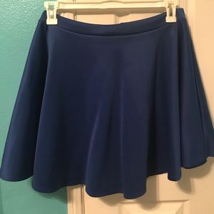 Blue skater skirt